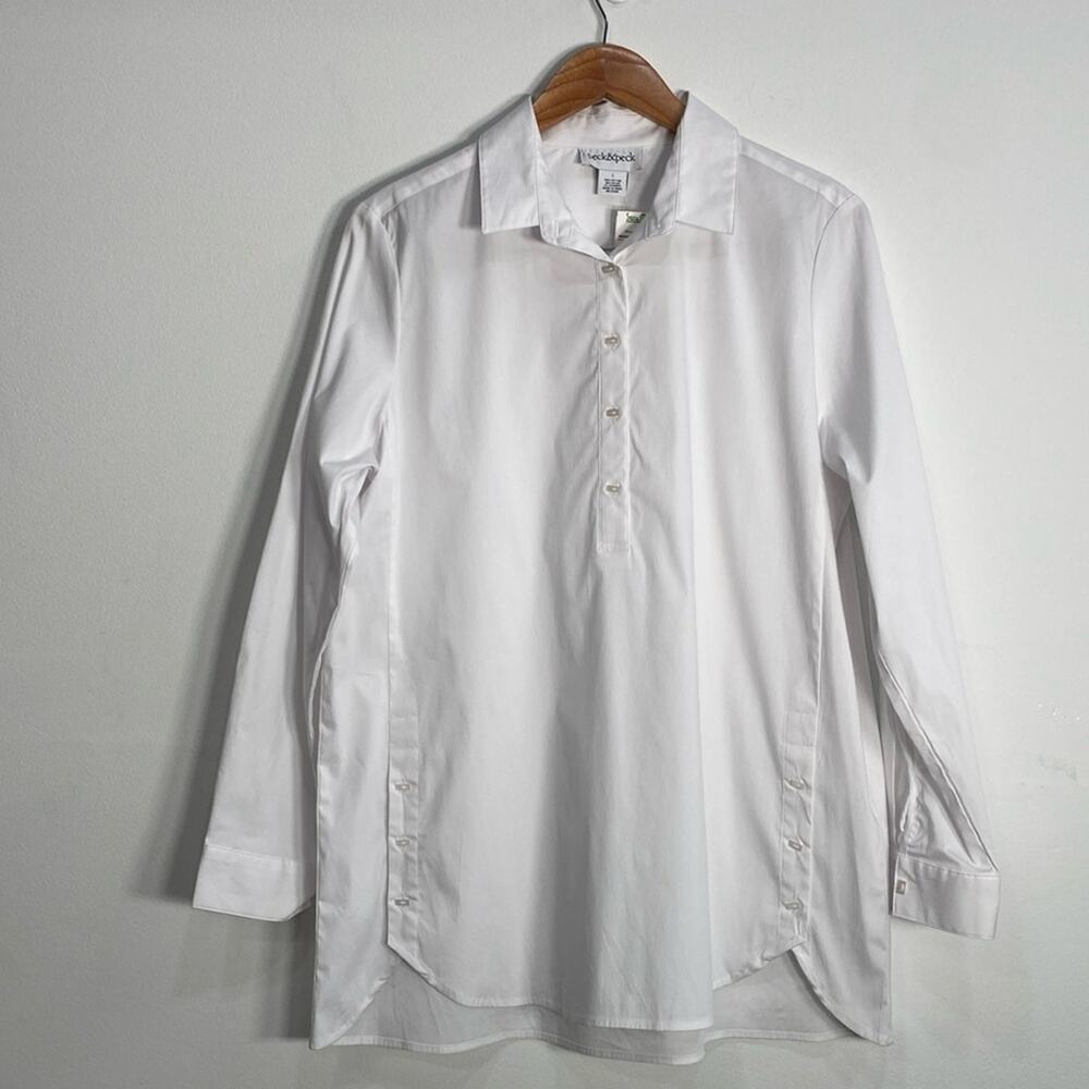 Peck & Peck Business Casual Pullover Top Art to wear Long Sleeve